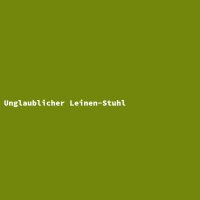 Unglaublicher Leinen-Stuhl