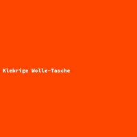Klebrige Wolle-Tasche