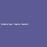 Schmieriger Papier-Mantel