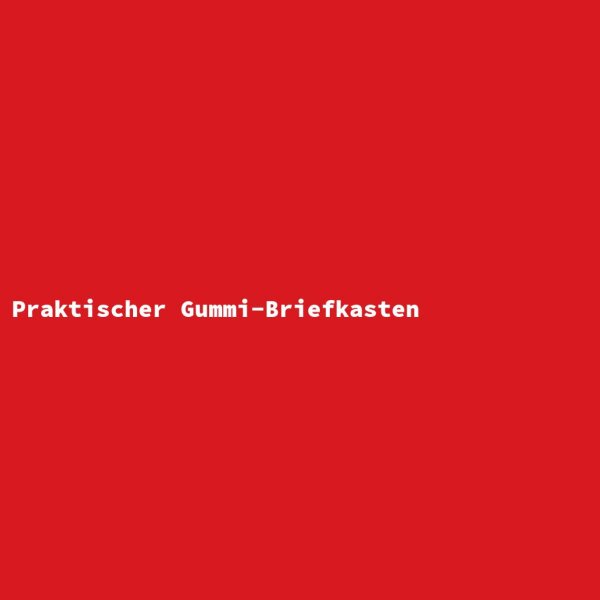 Praktischer Gummi-Briefkasten