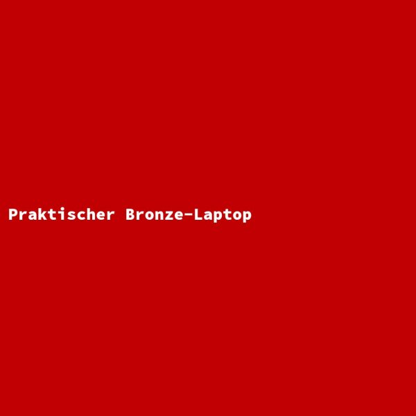 Praktischer Bronze-Laptop