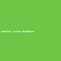 Schicke Leinen-Badehose