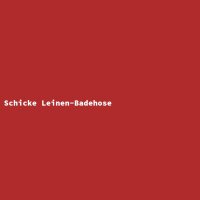 Schicke Leinen-Badehose