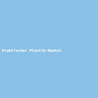 Praktischer Plastik-Mantel