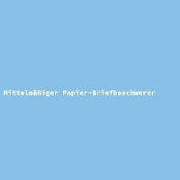 Mittelm&auml;&szlig;iger Papier-Briefbeschwerer