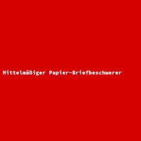 Mittelm&auml;&szlig;iger Papier-Briefbeschwerer