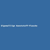 Eigenwillige Kunststoff-Flasche