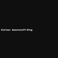 Kleiner Kunststoff-Ring